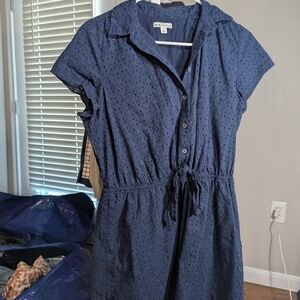 J. Crew Navy Midi Dress